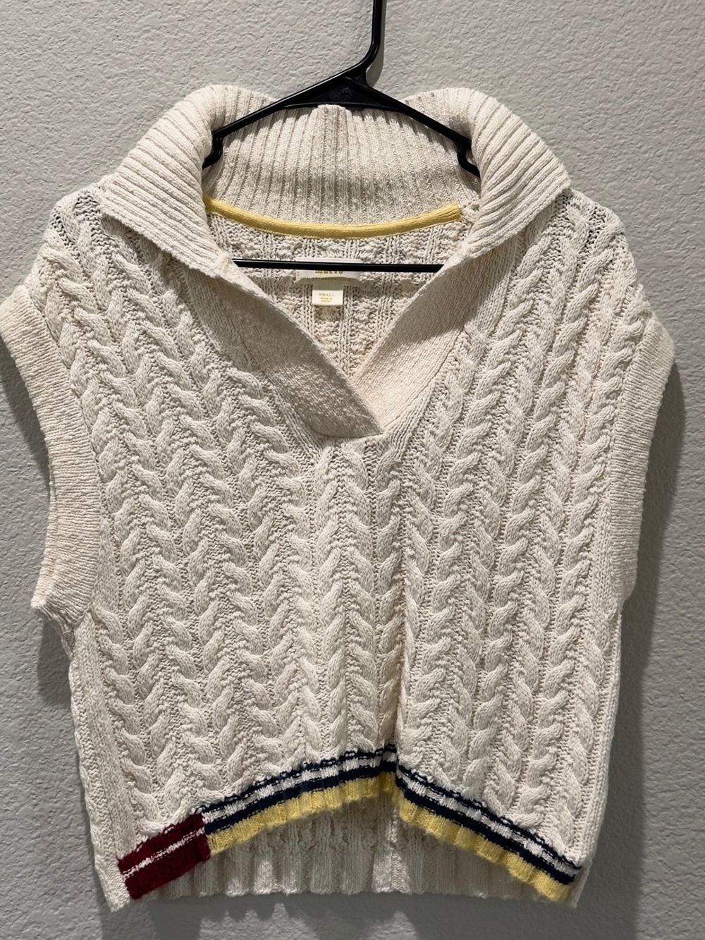 Maeve Cable Knit Sleeveless Pullover Sweater Vest